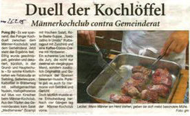 gescannter Zeitungsartikel